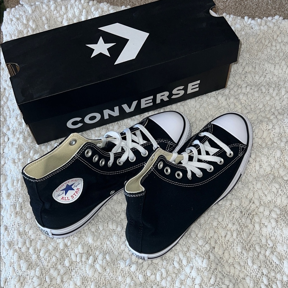 Converse High Top Sneakers - Black and White